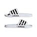 adidas Unisex Shower Slide Sandal, White/Core Black/White, 6 US Men