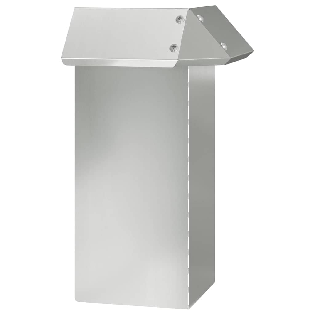 Recinzione per lumache argento, 13,5 x 13,5 x 25 cm, in acciaio zincato