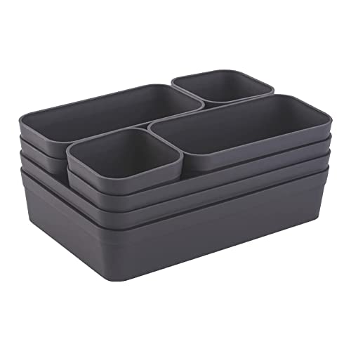 1x Schubladen-Organizer Set Aufbewahrungs-Box Einteiler Trenn-System verstellbar Utensilien Stauraum...