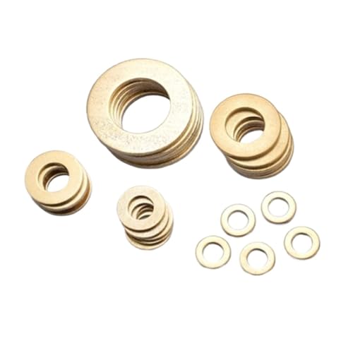 DIN125 ISO7089 M2 M2.5 M3 M4 M5 M6 M8 M10 M12 M14 M16 真鍮平ワッシャーシートメタルカラー(M8X16X1.2 20PCS)