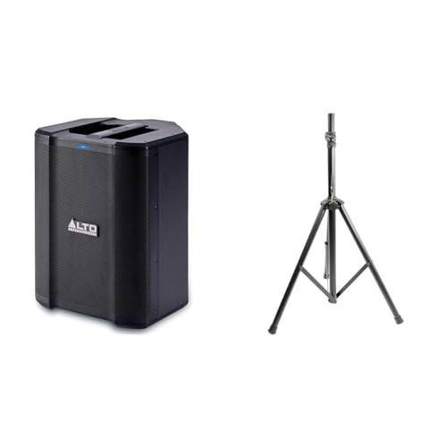Prodotto 2: INSERTO COMPATIBILE 3,5 cm: Il piedistallo casse audio di 183 cm funziona con tutti gli altoparlanti con inserto compatibile da 3,5 cm; Un supporto audio robusto ideale per musica ad alto volume, altoparlanti PA, monitor da studio e altro ancora.