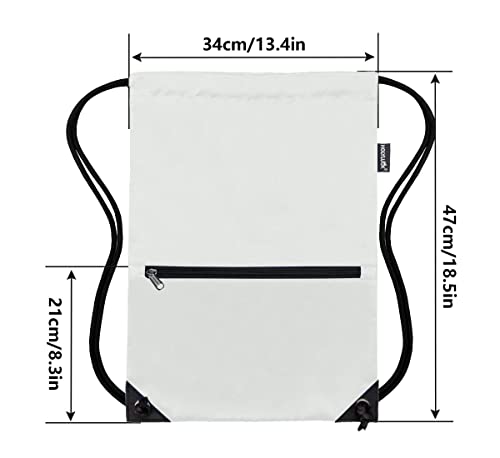 Image of HOLYLUCK Drawstring Backpack Bag Sport Gym Sackpack