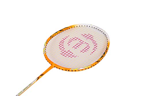 Image of m maspro High Power Carbon Steel 777 Badminton Racquet (Orange)