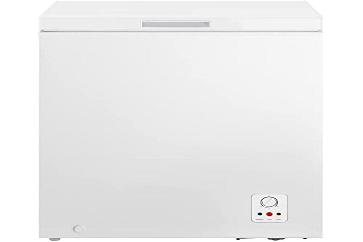 Hisense MCF142F Gefriertruhe, LED-Beleuchtung außen, sehr leise, 40 dB, 142 Liter, Abmessungen 62,5 x 55,9 x 85,4 cm, Klasse F