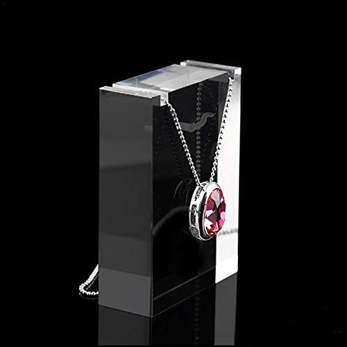 Depruies Schöne acryl schmuck Display Halskette Stehen Premium Grade klar acryl Halskette Halter blöcke klar modernes Design Premium Grade Fotografie ausstellungsgeschäft messe