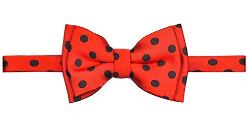 Retreez Classic Polka Dots Woven Microfiber Pre-tied Boy's Bow Tie