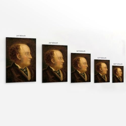 John Everett Millais impression sur toile autoportrait décoration murale 60x90