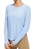 Picture of baleaf Sun-Dur Women's UPF 50+ Shirts Long Sleeve Workout Lightweight Shirt Quick Dry Clothing Running Shirts Athletic Tops Light Blue XS
