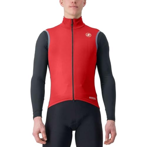 CASTELLI 4522514-642 PERFETTO RoS 2 VEST Jacket Hombre POMPEIAN RED Tamaño S
