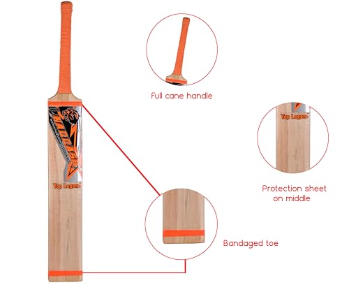image for Naqqash Sports Kashmir Willow Leather Ball Cricket Bat, Exclusive Cric