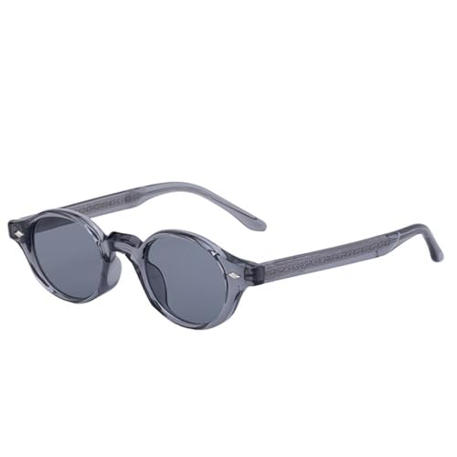 Lunettes de soleil verres de luxe à petite monture ronde vintage