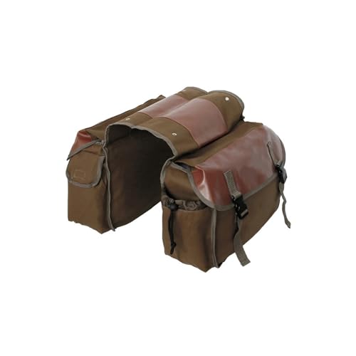 Sacoche arrière de moto étanche ZXCTHWE sac de selle voyage en toile de grande capacité