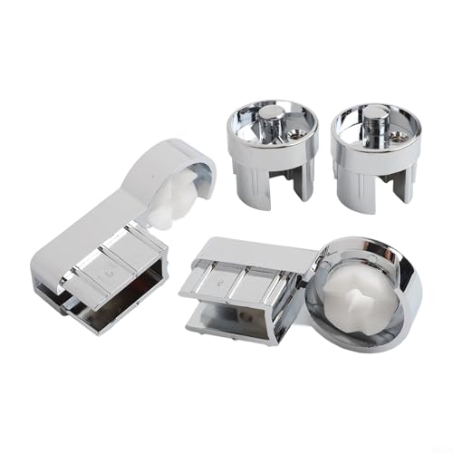 Soportes de bisagra de baño, bisagras de mampara de ducha, ABS cromado, piezas de renovación de baño