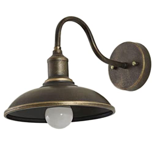 Lámpara de pared E27 en metal industrial con acabado premium para puerta frontal