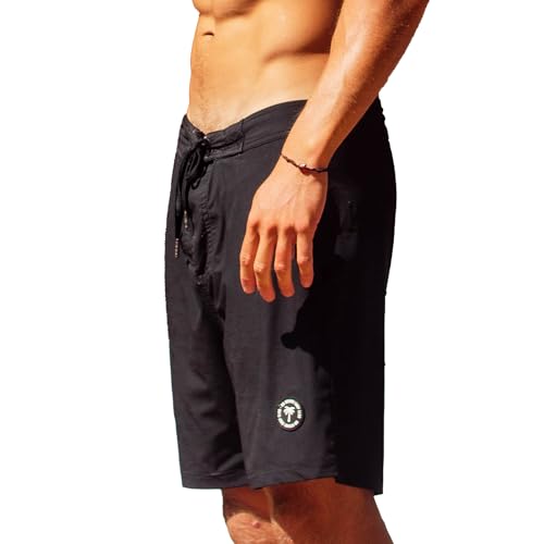 Ho Stevie! Men’s Surfing Boardshorts with Anti-Water Pockets, Key Loop, 17