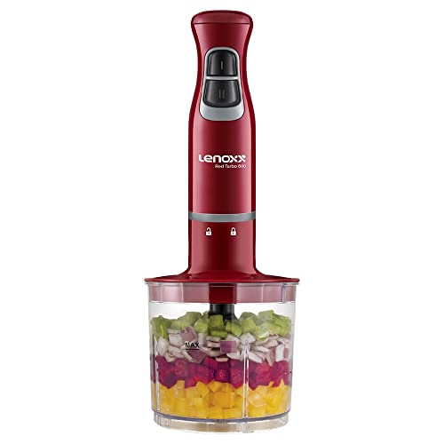Mixer Lenoxx 2 em 1 600w Vermelho/inox 110v PMX405