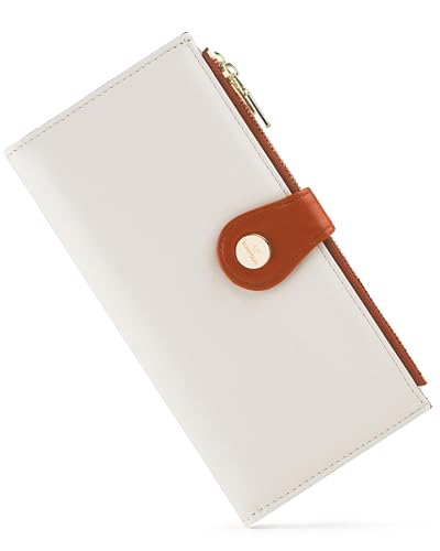 Image of Women's Slim Wallet,Thin RFID Card Holder with Zipper Pocket