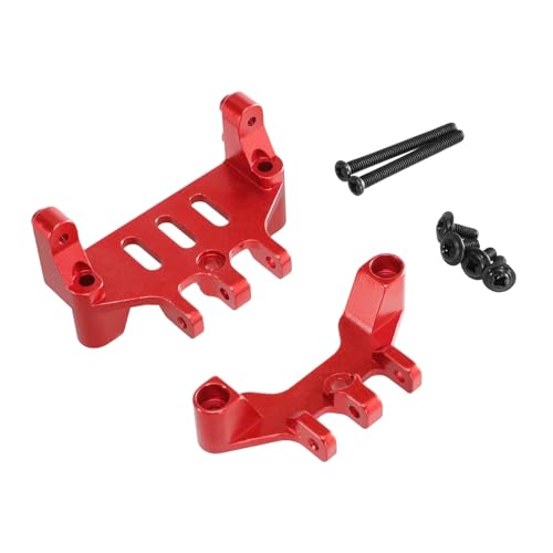 for MN128 MN86 G500 Metal Front and Rear Pull Rod for Seat Rudder Base Remote Control Car Upgrade Spare Parts RC Car Accessories(Red)