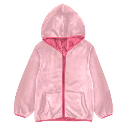 GuoChe Light Pink Fleece Jacket Baby Boy