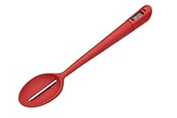 KitchenCraft Zucker / Marmeladen Thermo-Kochlöffel, Silikon, Rot, 32 cm