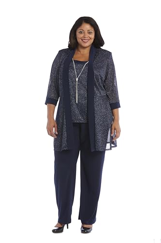 Classic 2PC Metallic & Satin Relaxed Fit Pant Set W/Jacket4