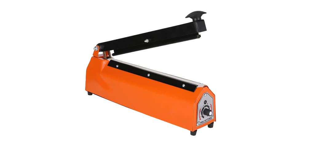 VERENA 12 inches Premium Range Metal Heavy Duty Heat Sealer Machine, Heat Sealer for Plastic Bag 12" inch, Impulse Sealer, Impulse Sealer Machine, Packing Machine