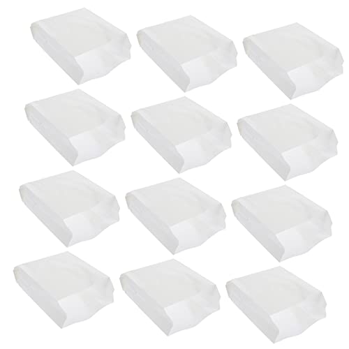 TINEASUR 100個 食品包装袋 スナックラッピングバッグ スナック容器 ワックスペーパーサンドイッチバッグ 食品グレードの紙袋 スナックの持ち帰り袋 フライドポテトバッグ 論文 白い