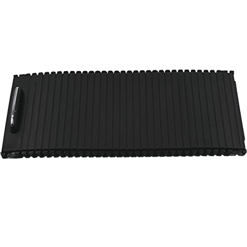 Cubierta Consola Central Para Benz Clase C W204 S204 E W212 S212 Cubierta Para Persiana Enrollable Interior De Consola Central(Black