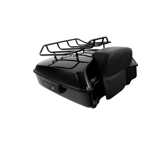 Porte-bagages de moto avec dossier passager noir pour Harley Touring 2014-2024