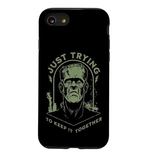 Frankenstein Just Trying To Keep It Together �ʔ��� �n���E�B�� �X�}�z�P�[�X iPhone SE (2020) / 7 / 8 �p