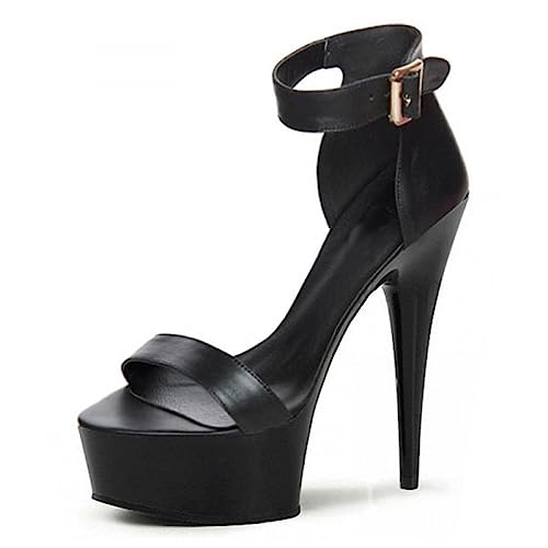 Sandales talons hauts 15 cm : évitez les pieds glissants grâce à la sangle boucle ajustée