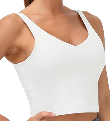 Photo 1 of THE GYM PEOPLE Womens' Sports Bra Longline Wirefree Padded with Medium Support