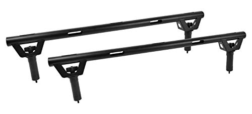 40% Off Discount Aprove Cruiser Bed Rails for Polaris Ranger XP 900 / XP 1000 Full Size - Steel Black Power Coating - 4 Twist Anchors Included - Easy Installation