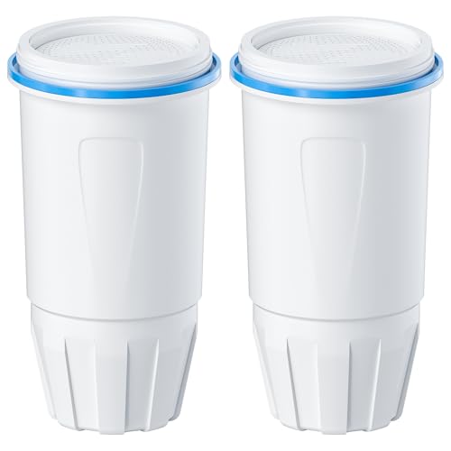 Water Filter Replacement Compatible with Zero Pitcher and Dispensers ZR-001, ZR-017, ZP-006 ZD-013, Reduces Lead,TDS, PFOA/PFOS, Chlorine and More, by NUTTUTO, Pack of 2