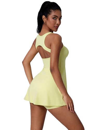 IDOPIP Tenniskleid Damen mit Hose und Tasche:...