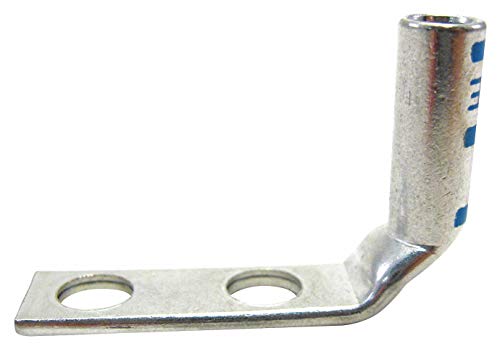 Two Hole Lug Compression Connector, 6 AWG