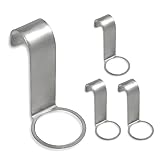 トスレ ボトルフック 吊り下げ 収納 浮かせる 清潔 カビ対策 シャンプー リンス コンディショナー ステンレス 容器 ハンギング 4個セット 2個入り×2袋