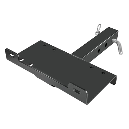 VONLX Winch Hitch Mounting Plate Towing Winch Mounts Universal 2 Receiver Trailer Hitch Winch Mount Bracket for Recovery Winches Hitch Winch Cradle Mounting Plate Fit for ATV UTV SUV Pickup Truck