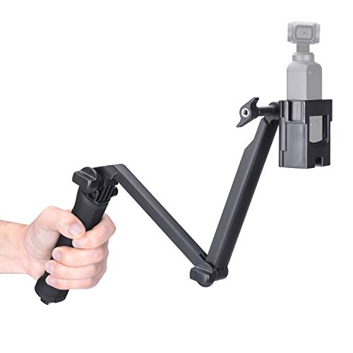 Fantaseal - Palo de Selfie Plegable + trípode + monopié de Viaje 3 en 1 con Montura de expansión Compatible con dji OSMO Pocket Stabilizer Camera