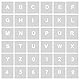 AIEX 36 Stück Schablonen Buchstaben und Zahlen, Schablonen, Buchstaben, 2,5 cm, wiederverwendbar, Alphabet, Nummern, Kunststoff-Schablonen, Buchstaben, Alphabet, für Holzschild, Kuchen, Malerei,