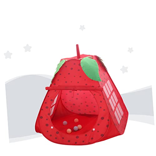 VICASKY Meisjes Tentje Opvouwbare Put Kasteel Put Met Tunnel Tentje Voor Kinderen Pit Tent Spel Spelen Tent Fruit Aardbei Pit Kinderen Tipi Tenten Voor Kinderen Baby Opvouwbare Bal Binnen - Afbeelding 3