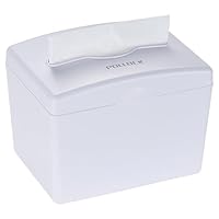 Pollock Tischspender, Papierhandtuchspender für Multifold Papierhandtücher, Tisch Serviettenspender, Tissue Boxspender, Große Kapazität, Handtuchspender für Küche Restaurant Badezimmer Büro - Weiß