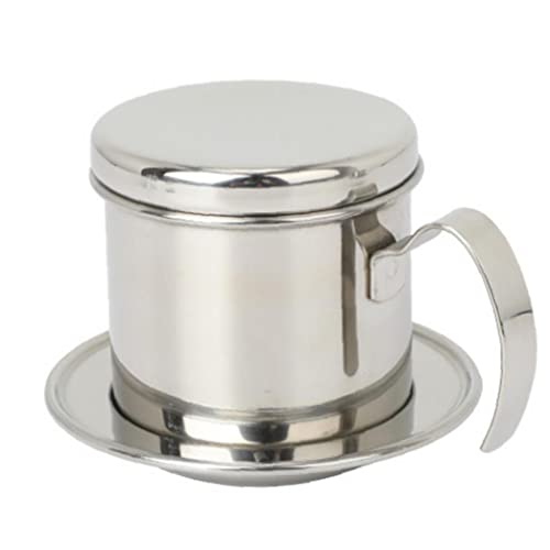 Filterkaffeemaschine, Vietnamesische Kaffeemaschine Filter, Edelstahl-Tasse Tropfkaffeefilter Für Büro, Zuhause…
