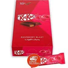 Kit Kat Kitkat Raspberry Blast Chocolate Bar 18 X 2 Finger Box, (18 X ...