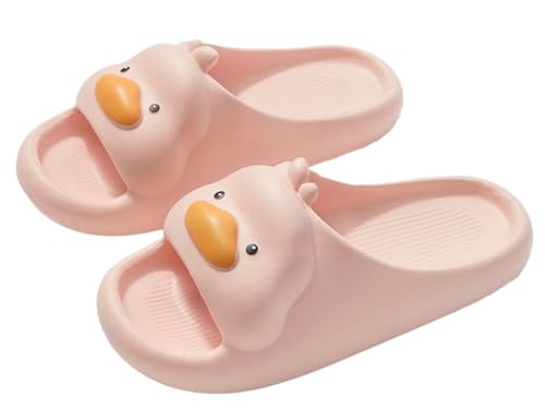 Image of Cartoon Duck Slippers Slides for Women Men Cute Cloud Slides Slipper Unisex Animals Beach Slippers Lightweight Summer Shoes