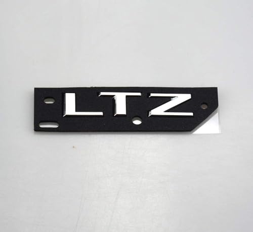 Image of 1Pcs Big Size Tailgate LTZ 2019-2025 Compatible with Tahoe and Silverado Letter Logo Emblem Badge Nameplates Decal Replacement for Chevy 1500 Z71 (Chrome Silver)