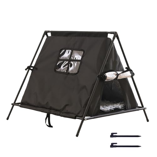 Cuartos para gatos al aire libre | Impermeable Caliente A Prueba De Viento | Casa Triangular Exterior Gato Para Gatitos | Garaje Cobertizo Patio Balcón Jardín Parque Residencial Rincón de la calle