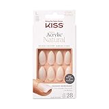 Kiss Salon Acrylic Nautral 28 Nails Long Length KSAN03 Forbidden