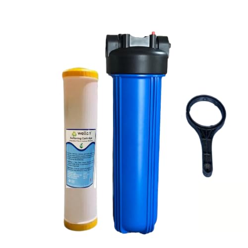 Wellon ScaleFree Saltless Water Softener Filter for Soft, Refreshing Water