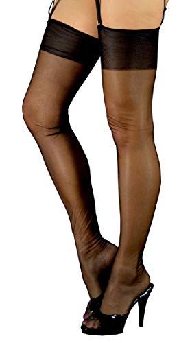 Pearl & Poseidon Olivia - Very Sheer Nylon Stockings Vintage Look